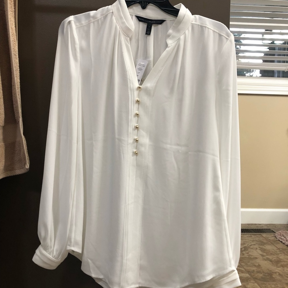 White dressy blouse. White House black market.